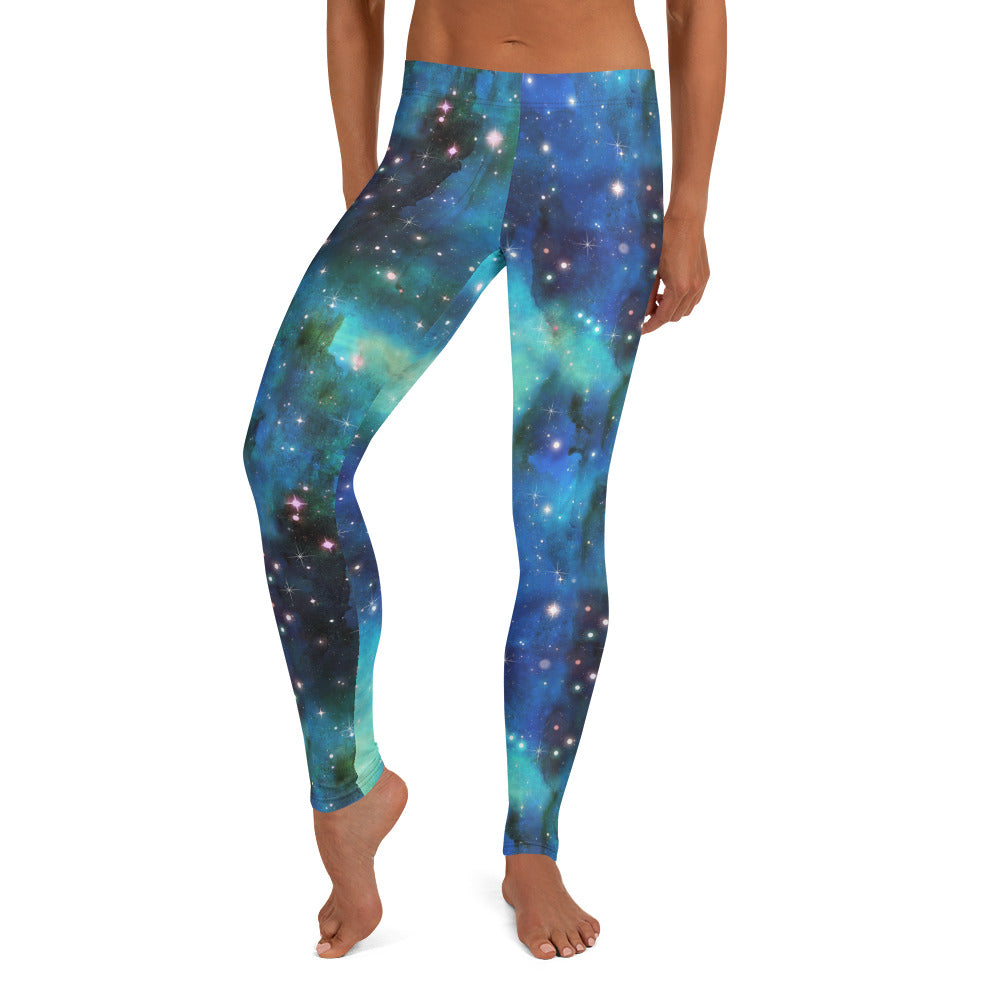 Blue Galaxy Leggings