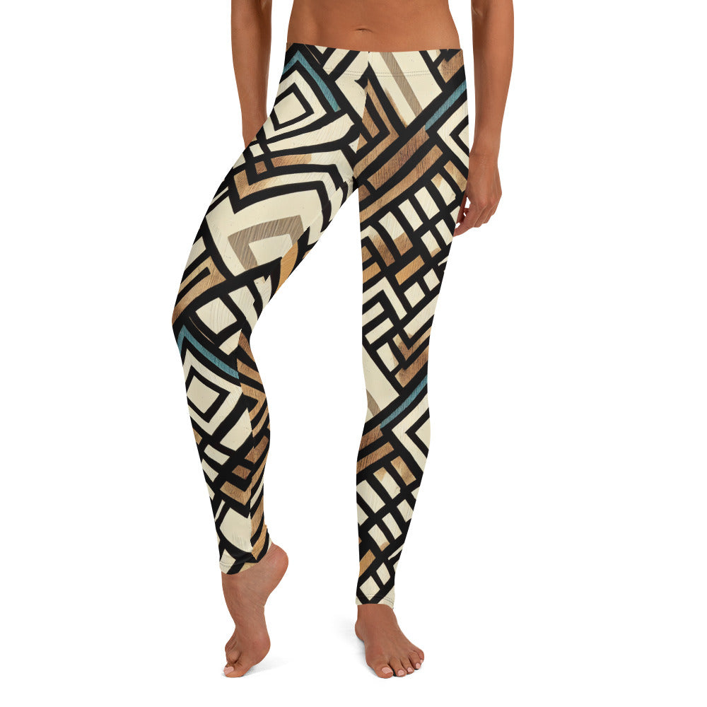 Square Geometric Pattern Leggings