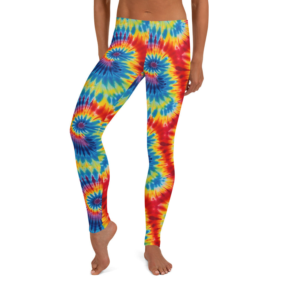 Vibrant Tie Dye Pattern Leggings