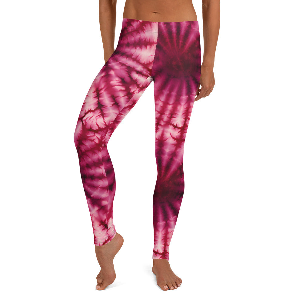 Red Tie Dye Leggings