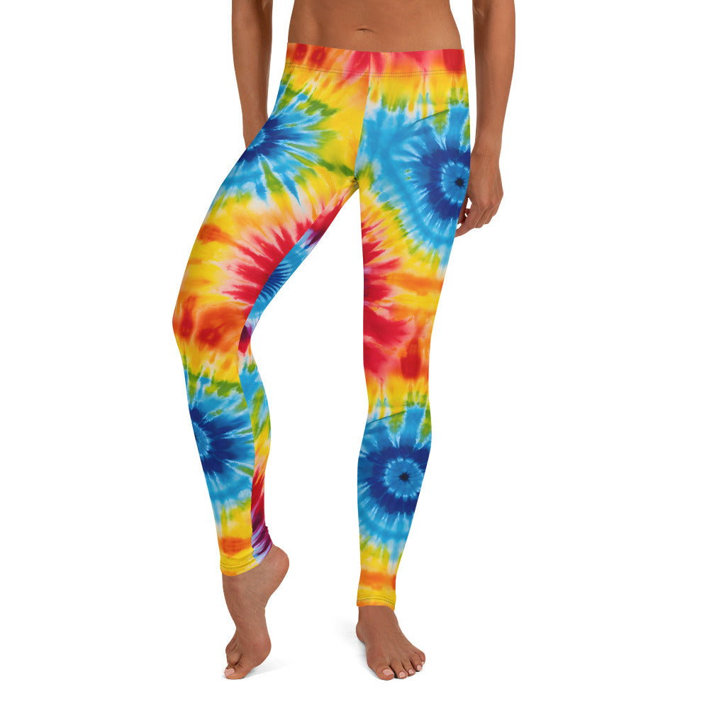 Rainbow Tie Dye Splash Leggings