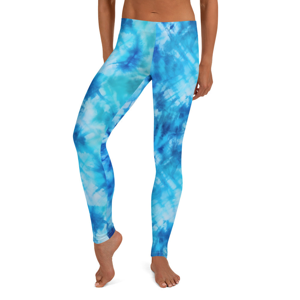 Sky Blue Tie Dye Leggings