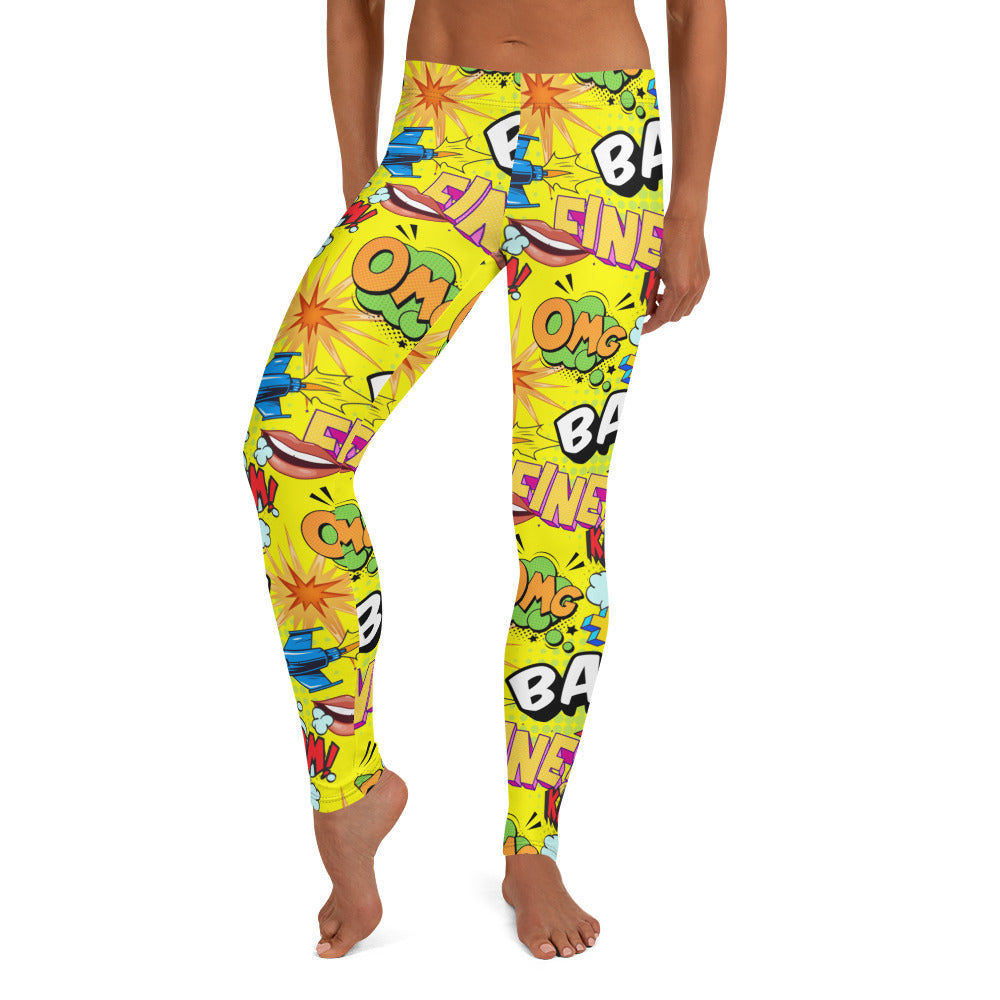 Bam Comic Book Leggings