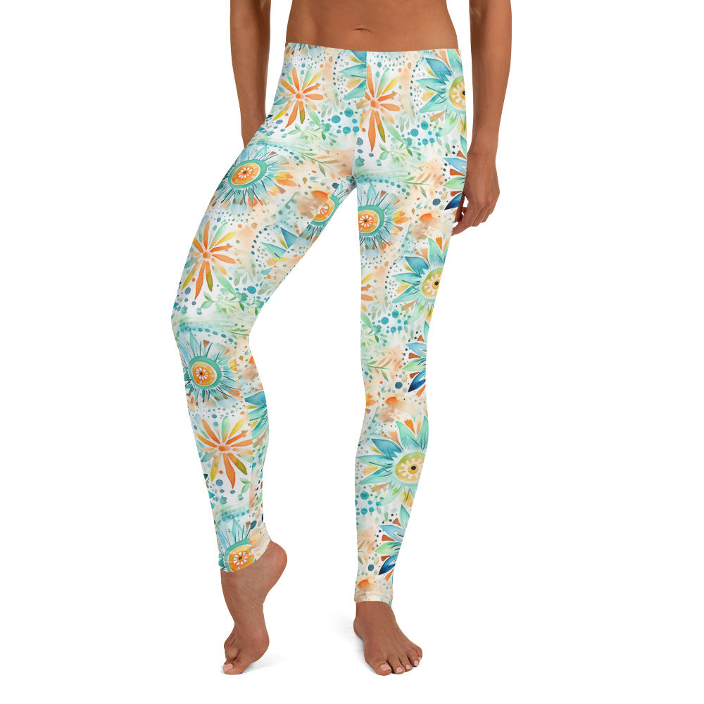 Flower Flash Printed Leggings