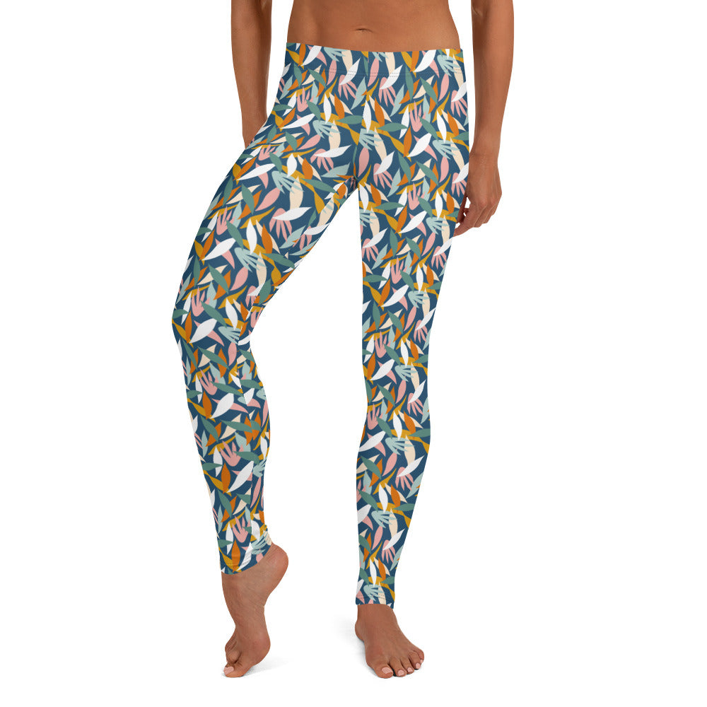 Colorful Leaves Summer Vibes Leggings