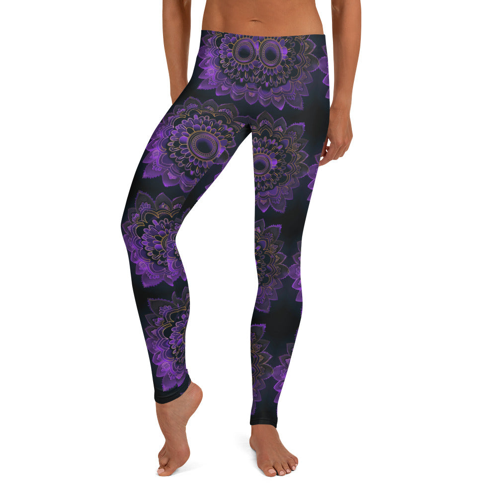 Deep Purple Mandala Leggings