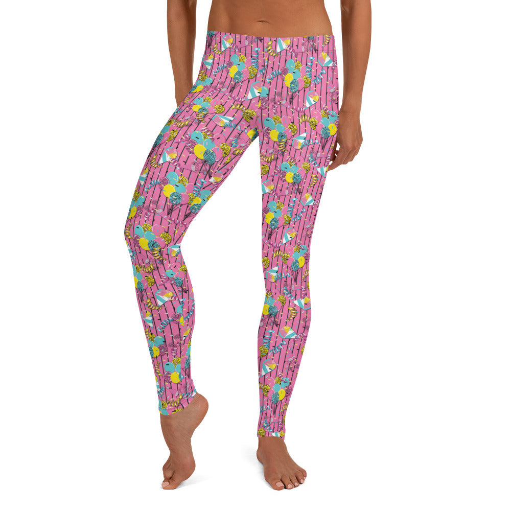 It's Party Time Balloons Printed Leggings