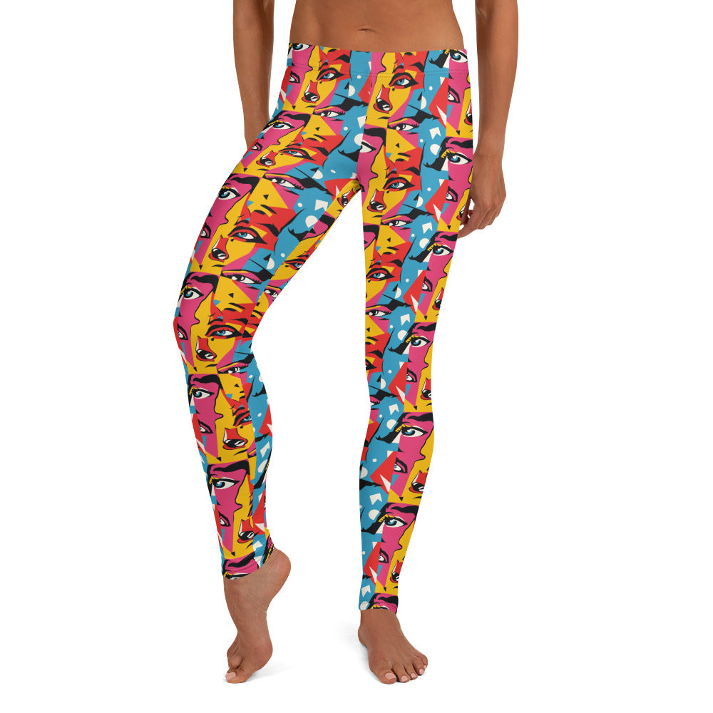 I See You Pop Art Printed Leggings