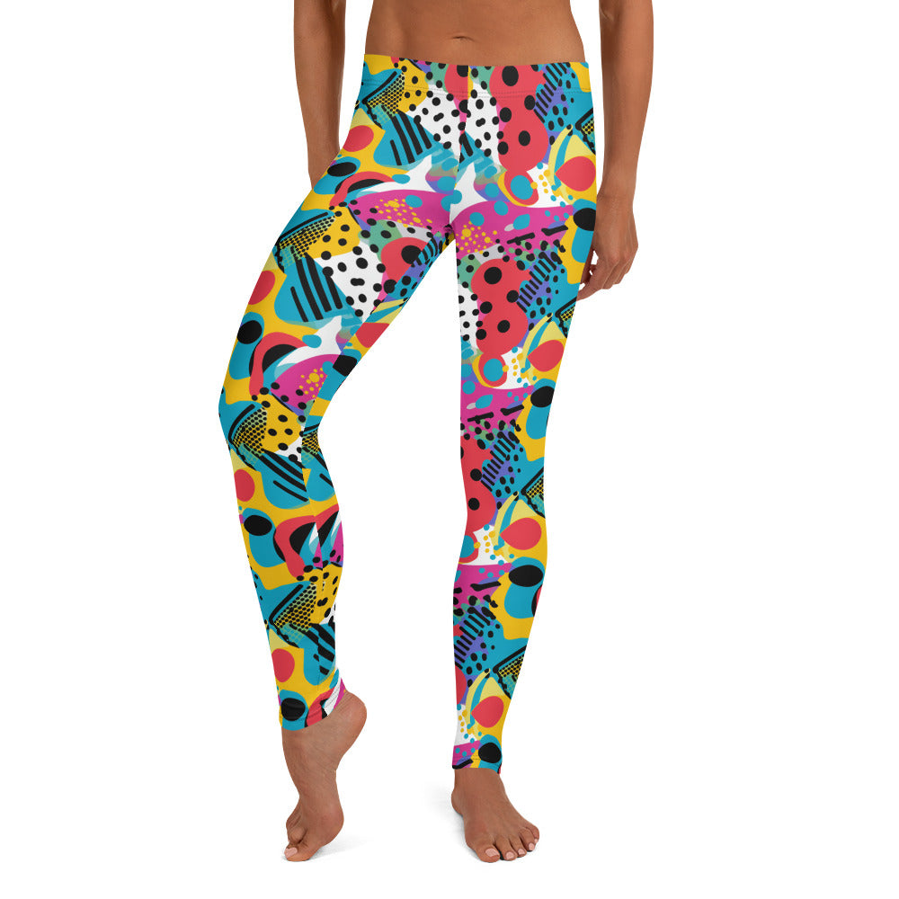 Abstract Pop Art Printed Leggings