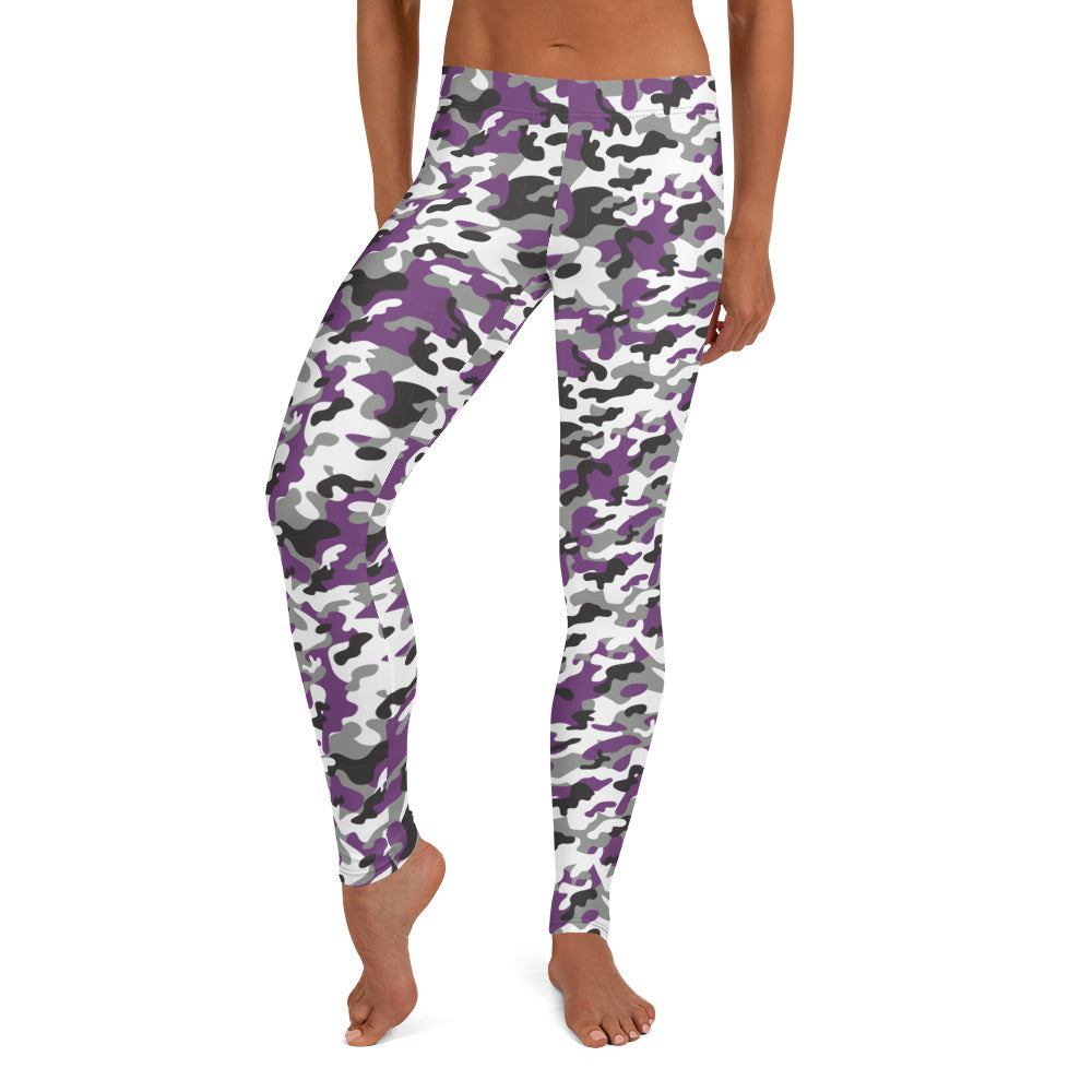 Purple Camouflage Leggings