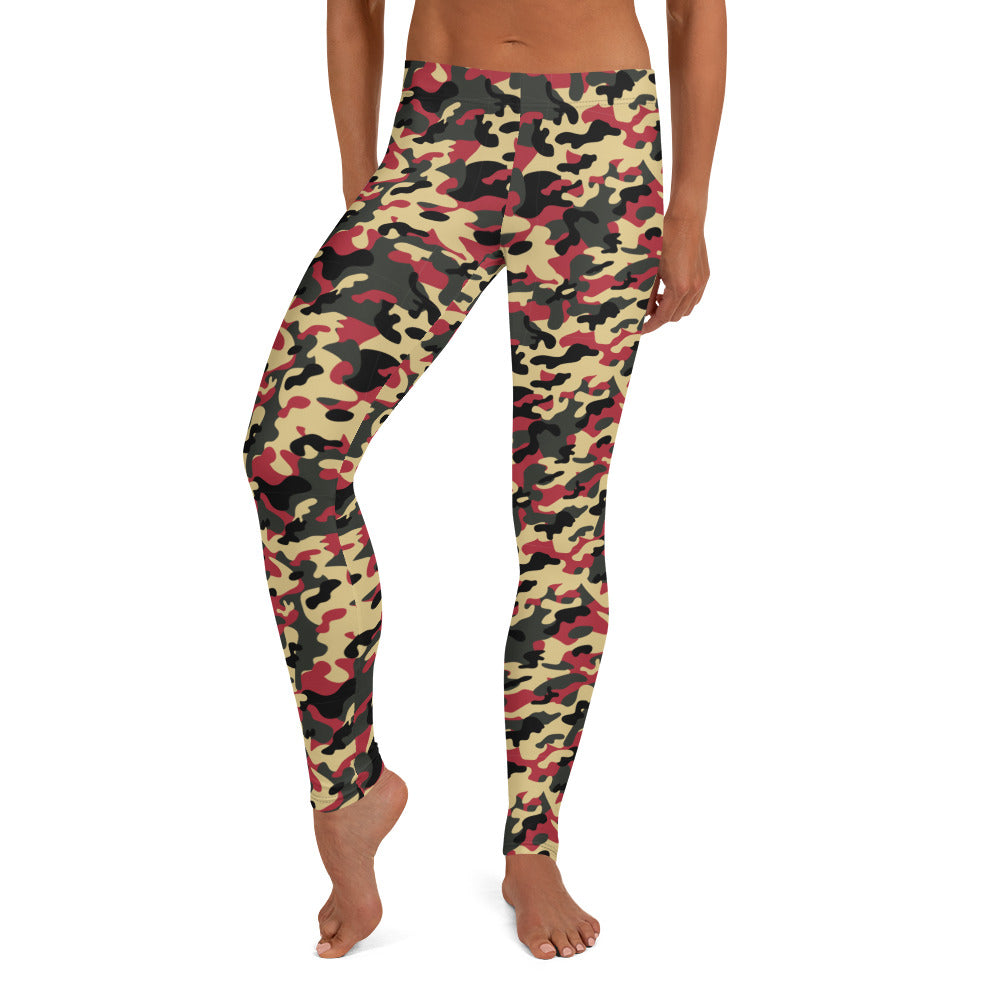 Red Dots Camouflage Leggings