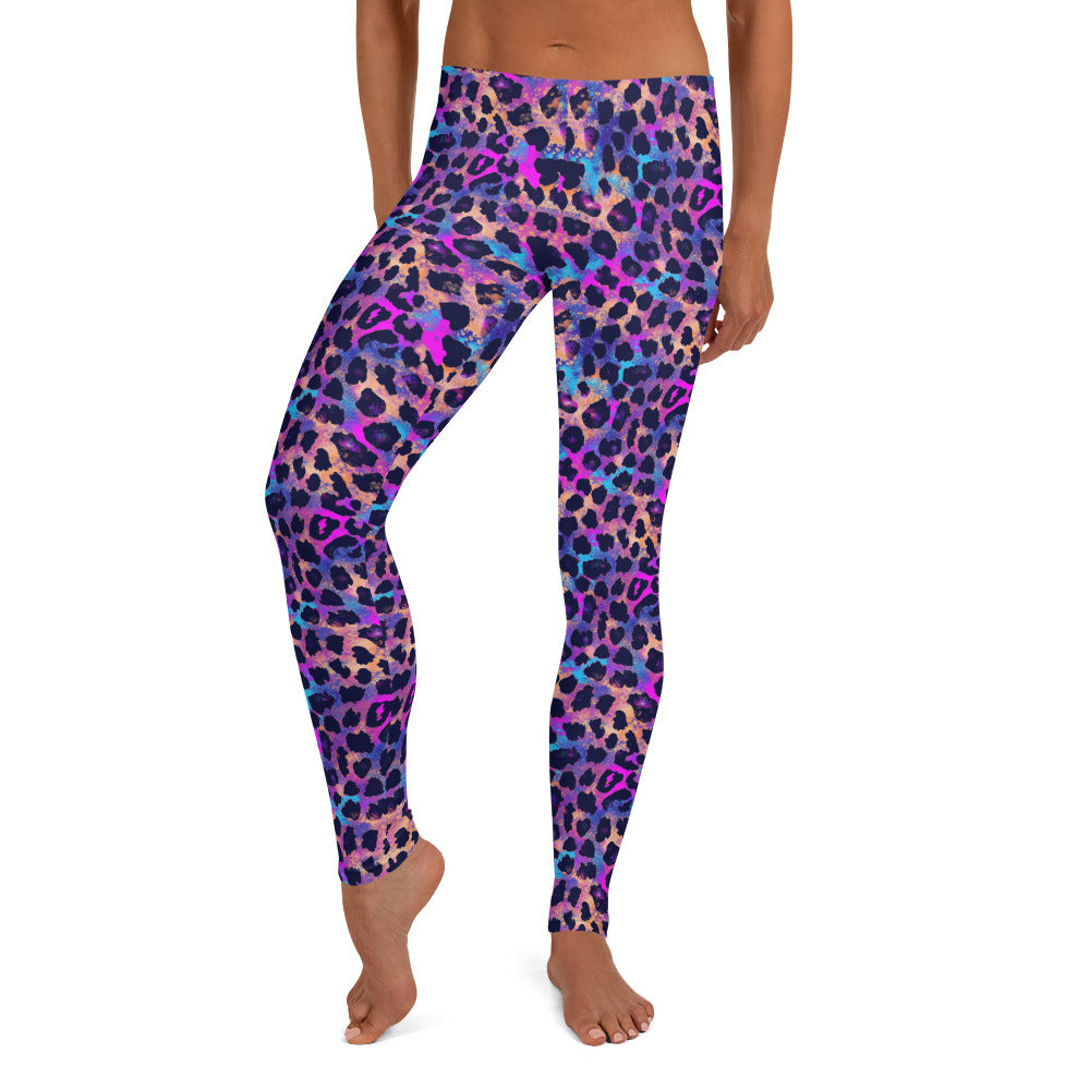 Colorful Leopard Print Leggings