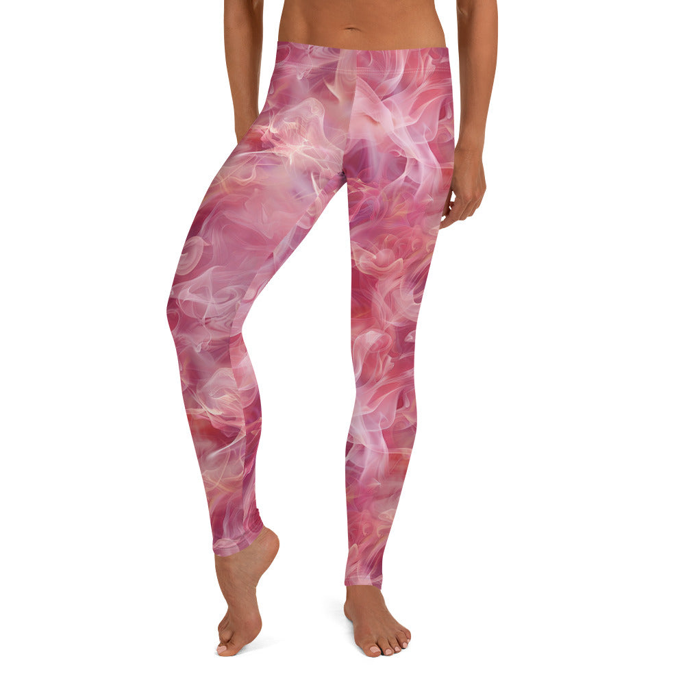 Pink Smoke Printed Leggings