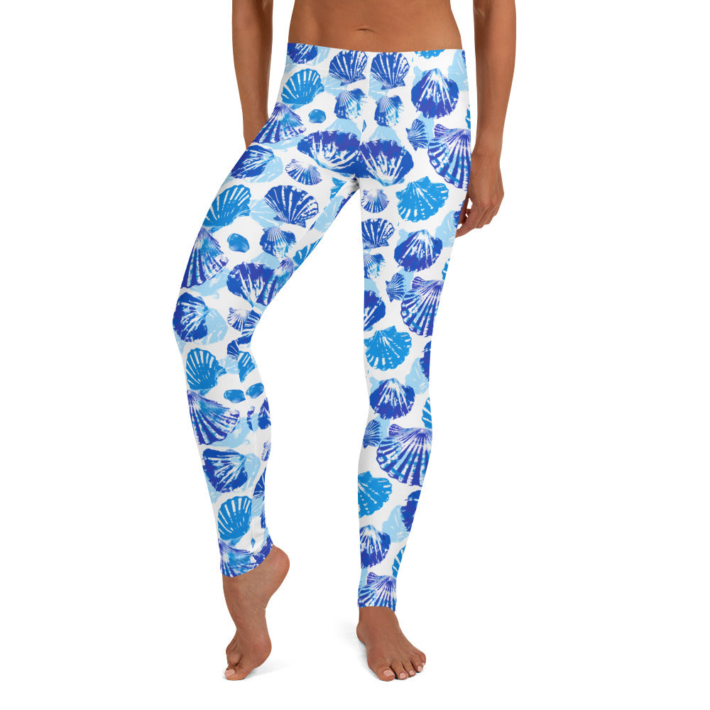 Shells & Ocean Vibes Printed Leggings