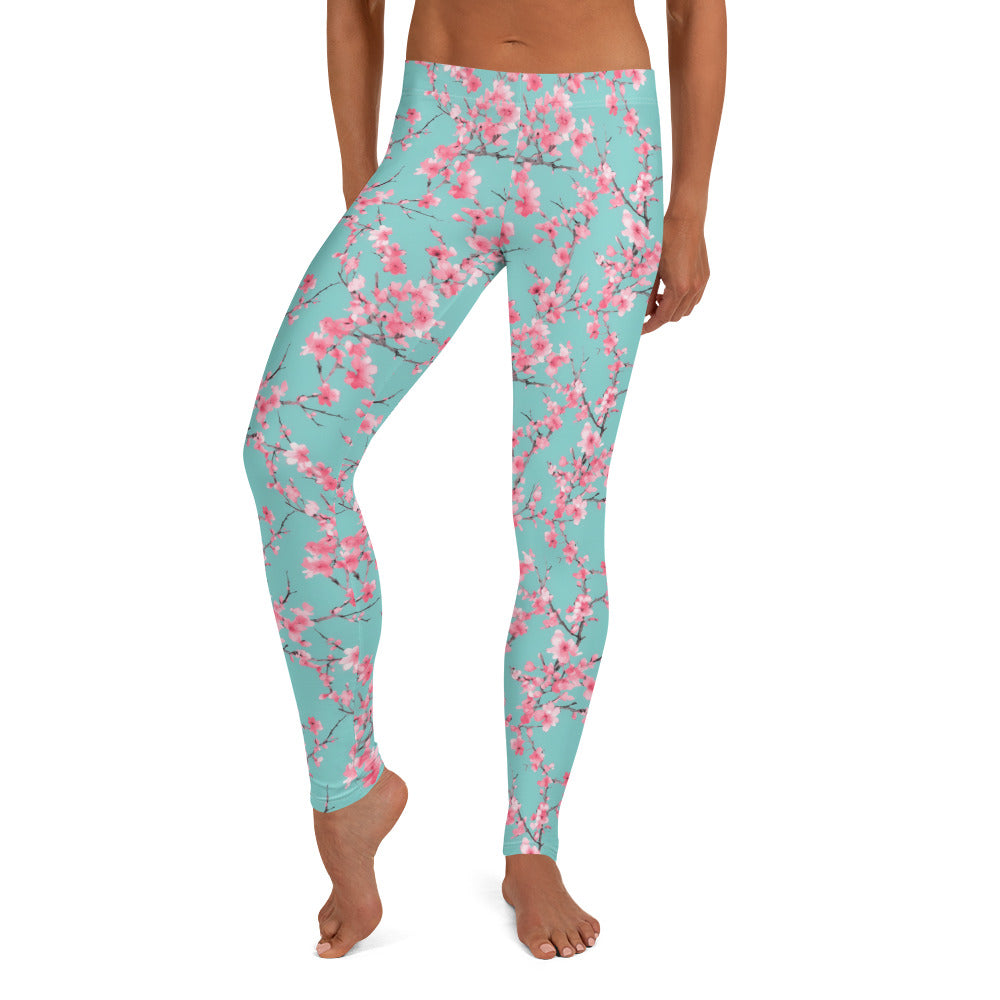 Cherry Blossom Printed Leggings