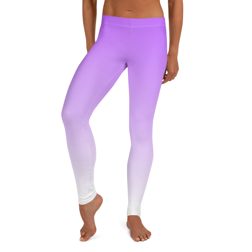 Ombre Purple to White Leggings