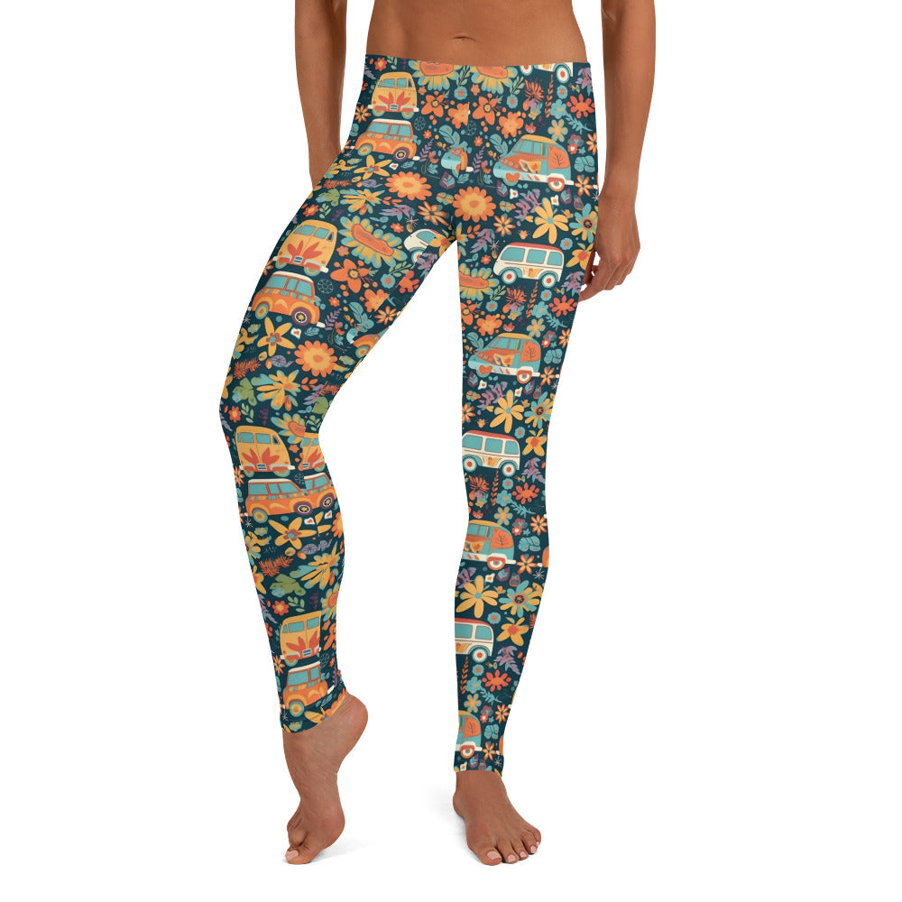 Hippie Van Travel Printed Leggings