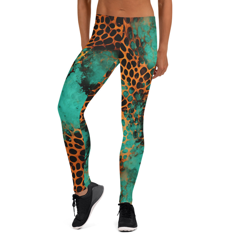 Rustic Leopard Print Leggings