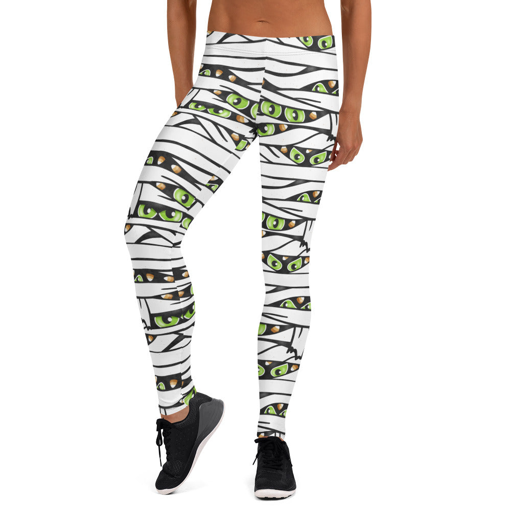 Spooky Eyes Mummy Leggings