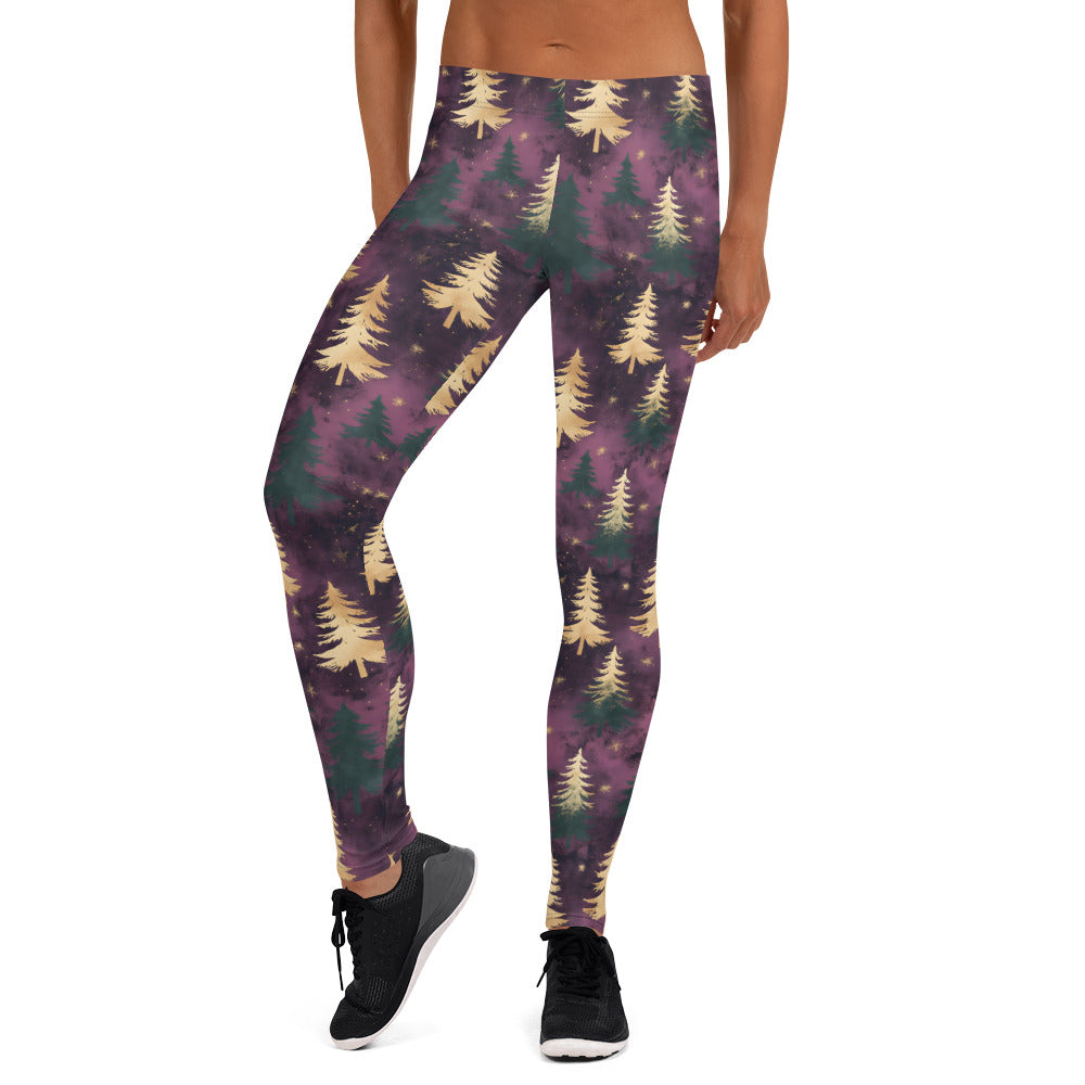 Shades of Purple Holiday Vibes Leggings