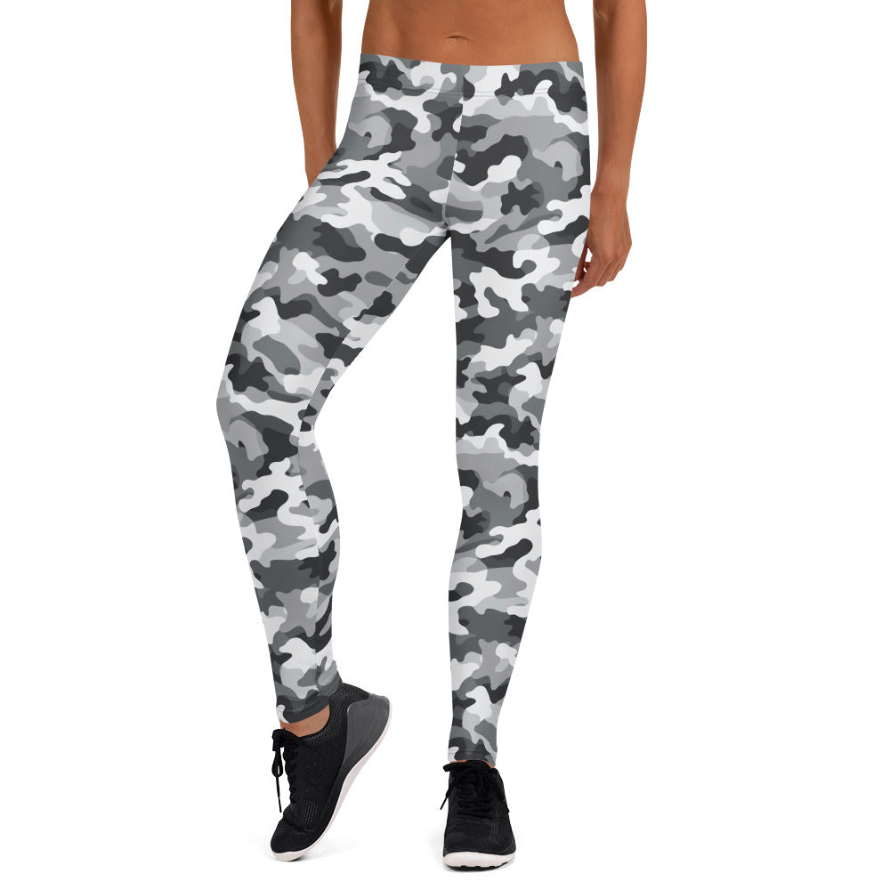 Black & White Camouflage Leggings