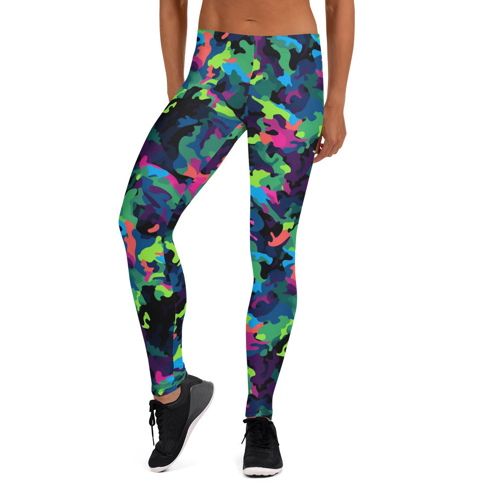 Multi Color Camouflage Leggings