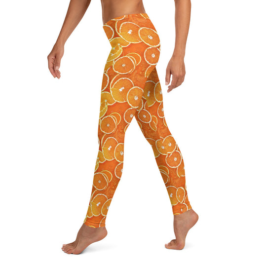 Orange Slice Tropical Vibes Leggings