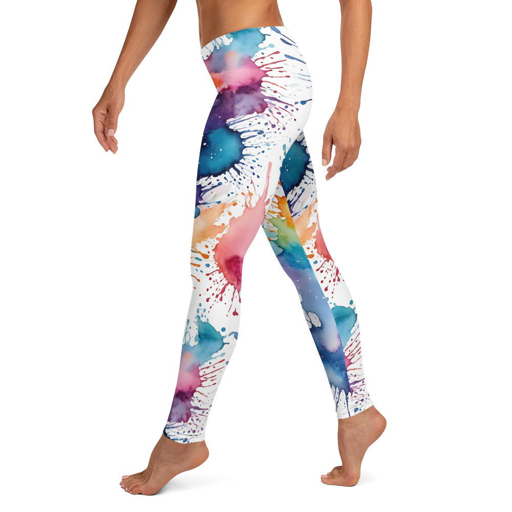 Water Color Splash Leggings