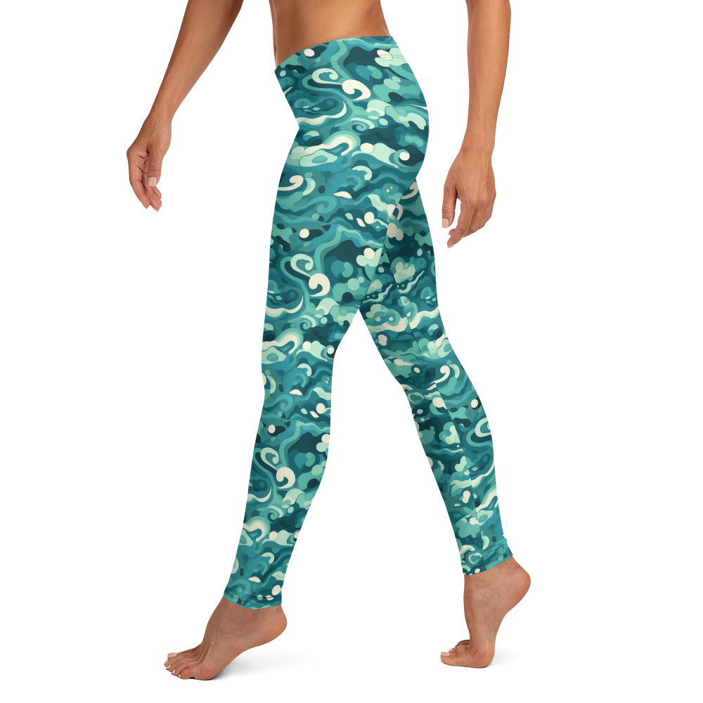 Ocean Waves Leggings