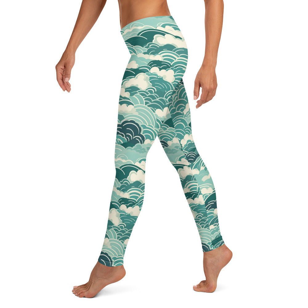 Ocean Waves Leggings