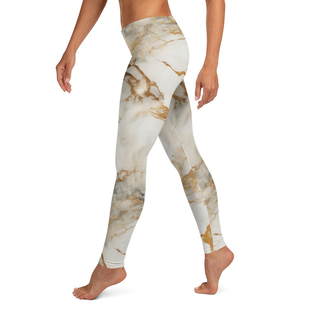 Hint of Gold Marble Leggings