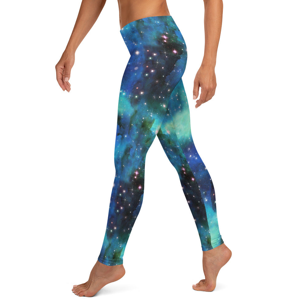 Blue Galaxy Leggings