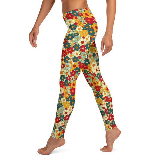 Groovy Floral Spring Leggings