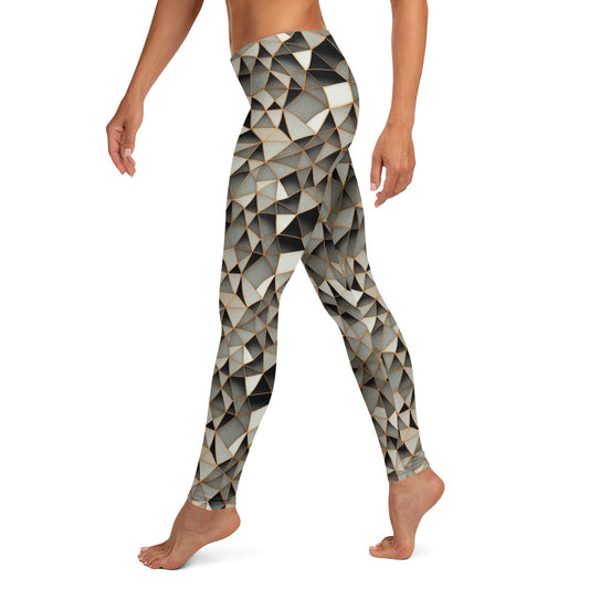 Polygon Geometric Pattern Leggings