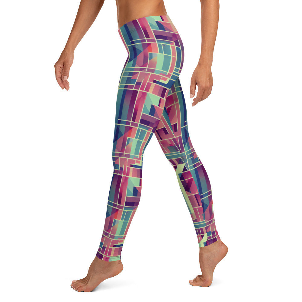 Square Geometric Pattern Leggings