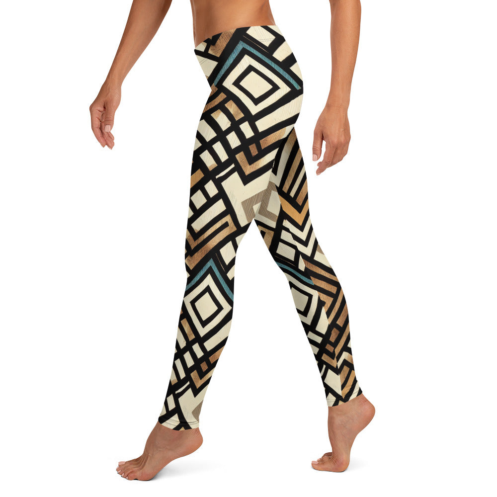 Square Geometric Pattern Leggings