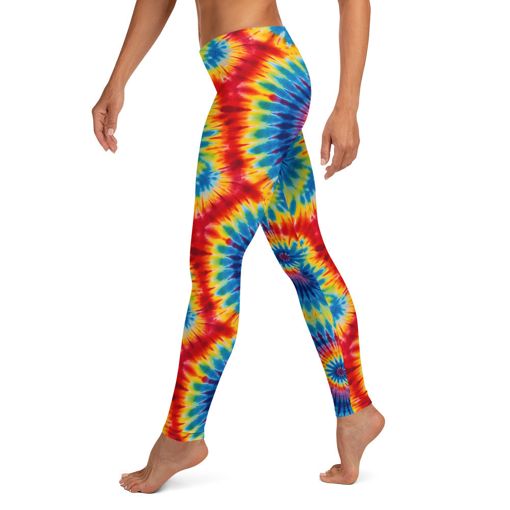 Vibrant Tie Dye Pattern Leggings