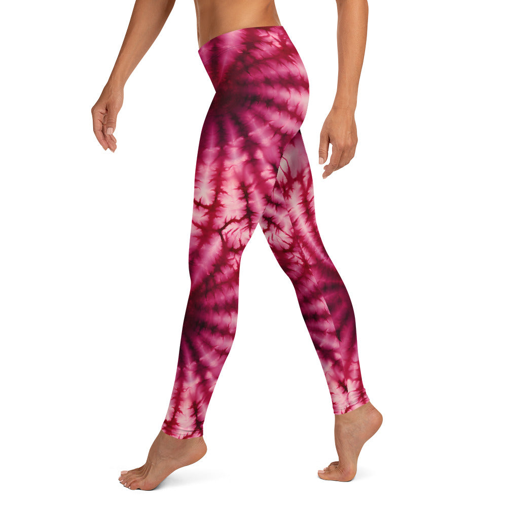 Red Tie Dye Leggings