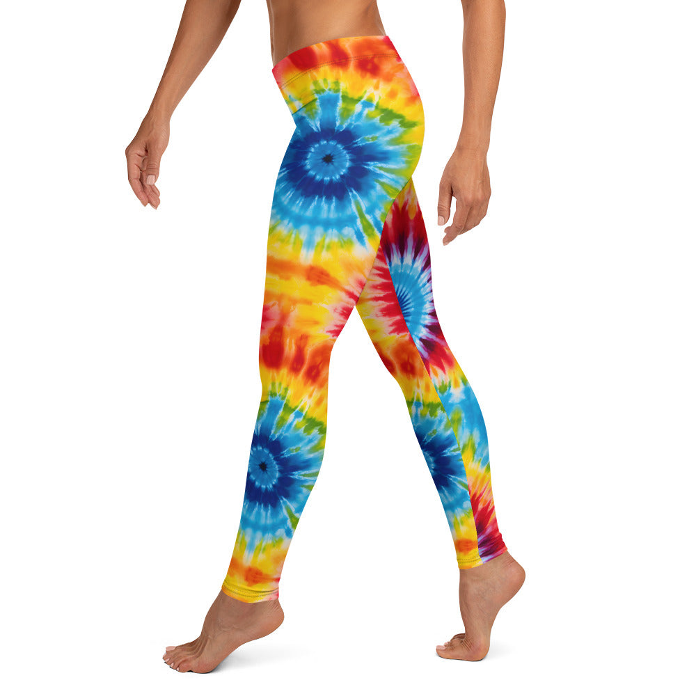 Rainbow Tie Dye Splash Leggings