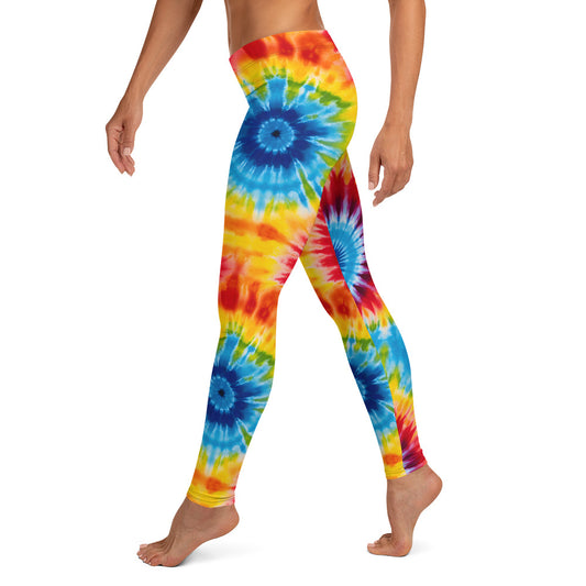 Rainbow Tie Dye Splash Leggings