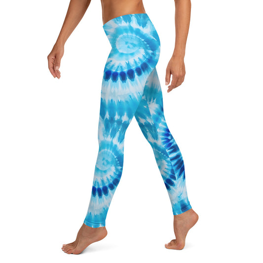 Baby Blue Tie Dye Leggings