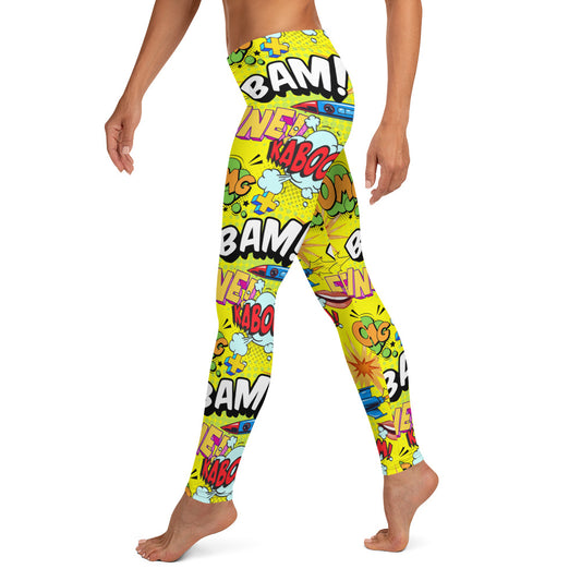 Bam Comic Book Leggings