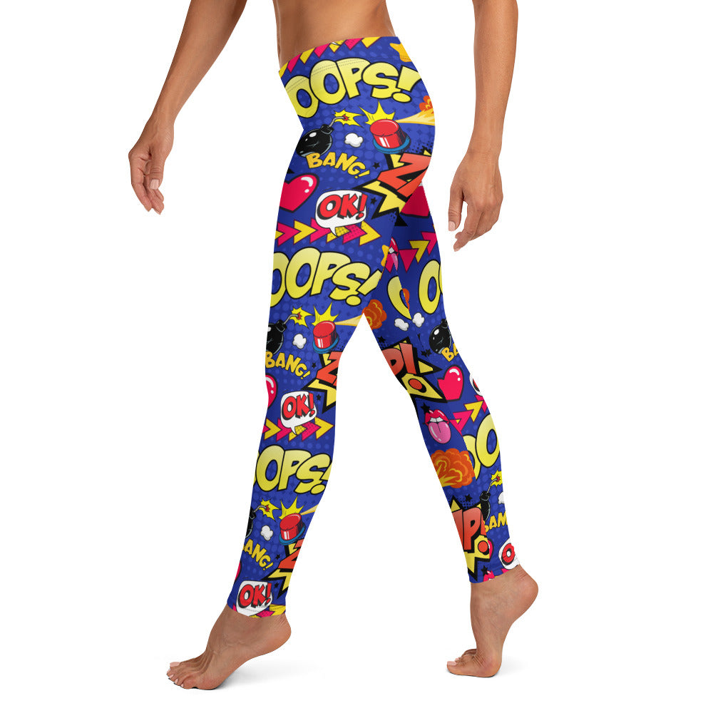 Oops Comic Book Leggings