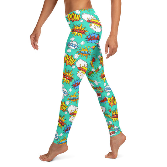 Pow Wow Comic Book Leggings