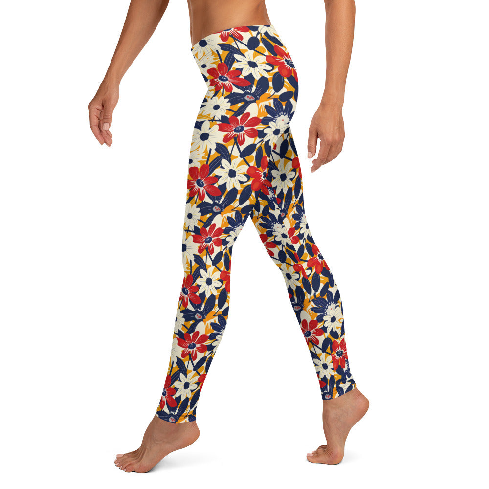 Bold Whispering Flowers Leggings