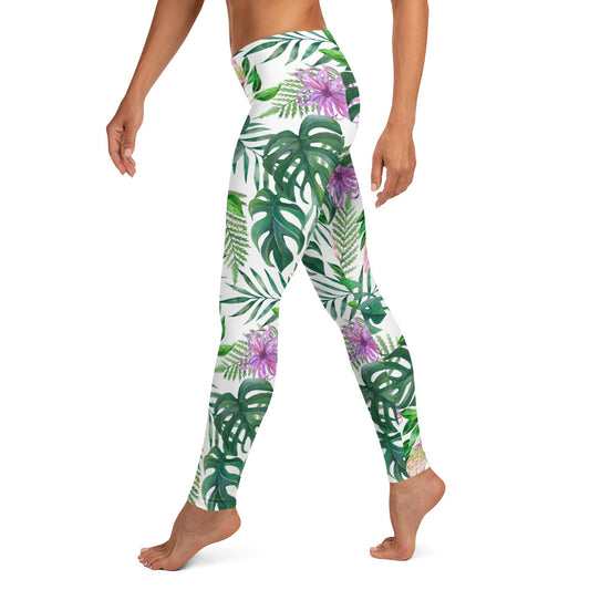 Tropical Floral Printed Leggings