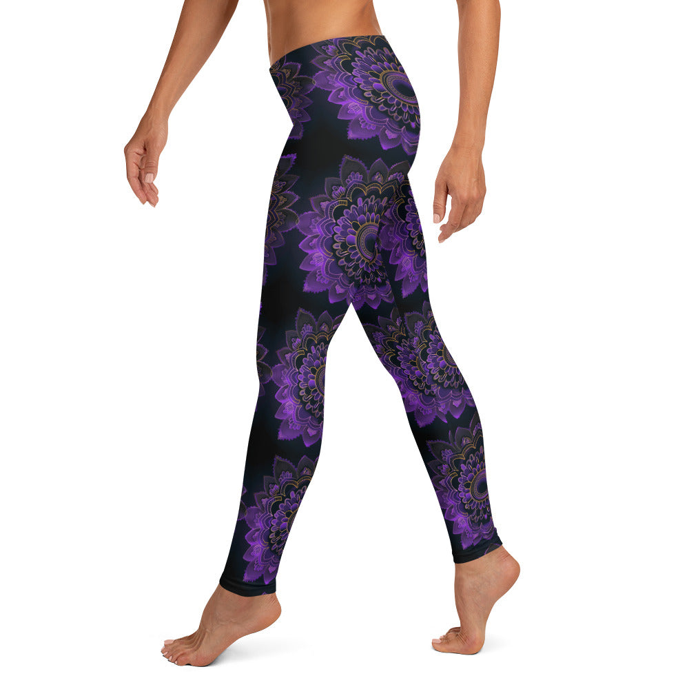 Deep Purple Mandala Leggings