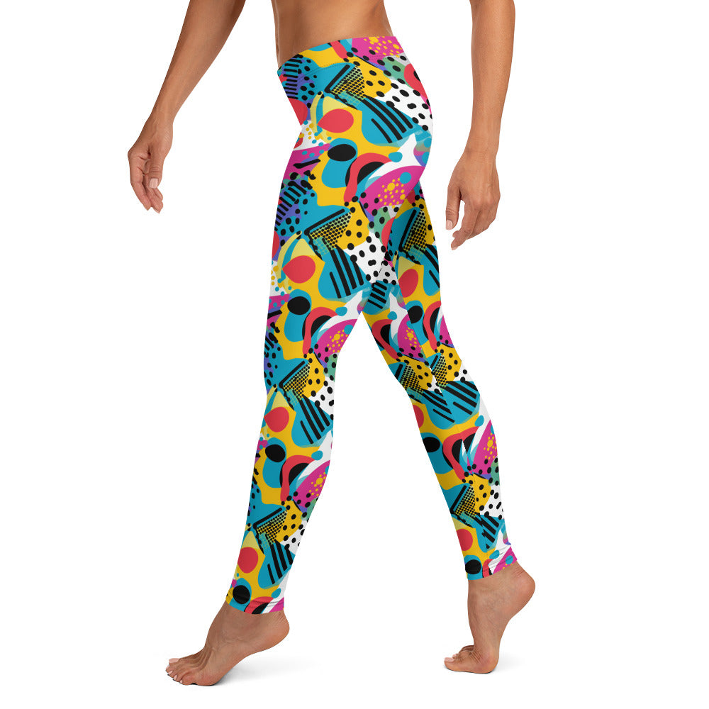 Abstract Pop Art Printed Leggings