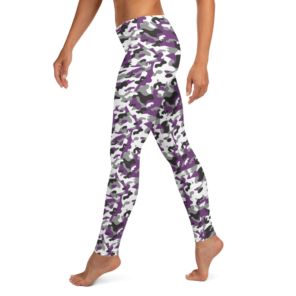 Purple Camouflage Leggings