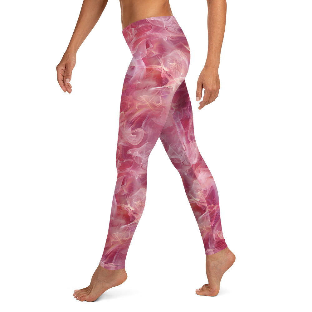 Pink Smoke Printed Leggings